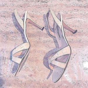 Manolo Blahnik 4 inch heel Real Crocodile